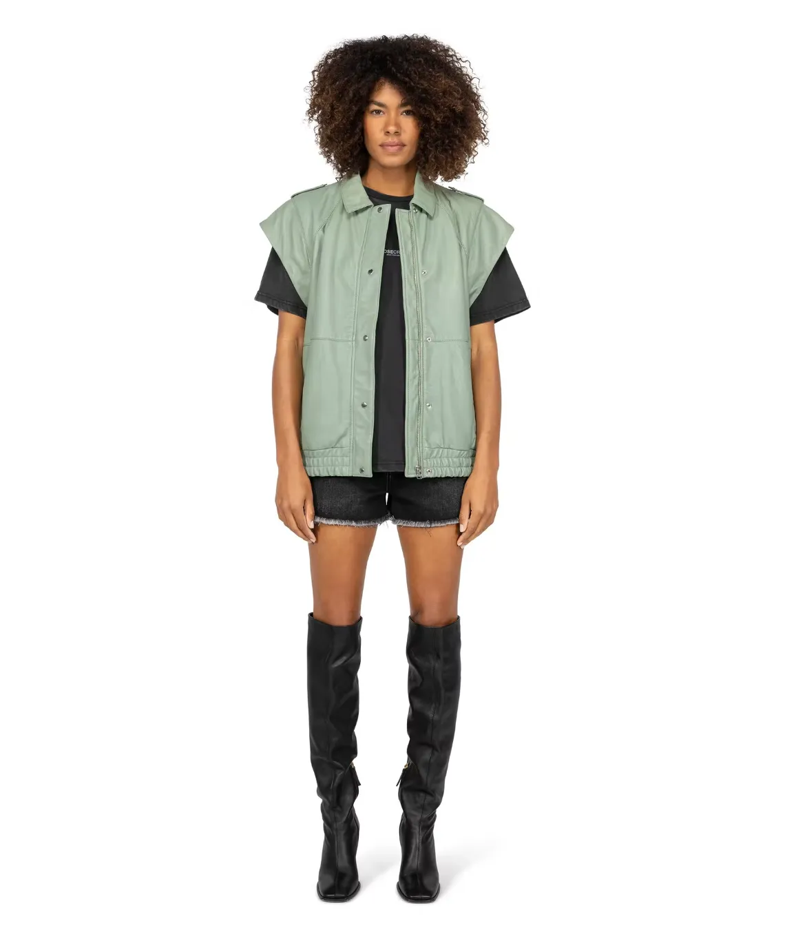 June vest - minty green
