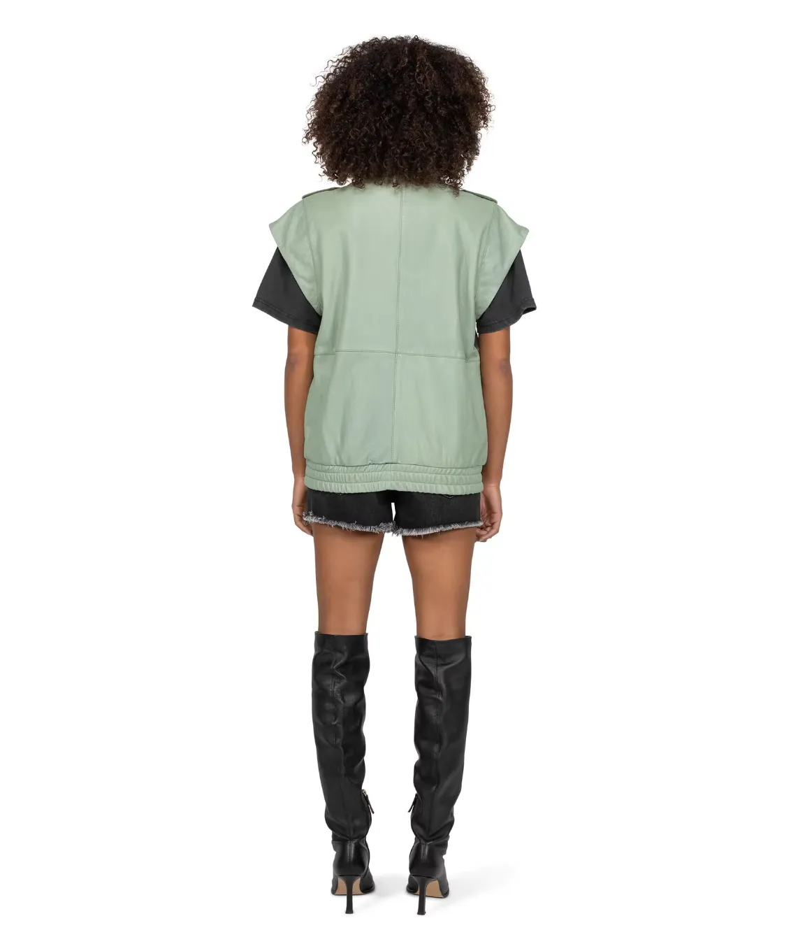 June vest - minty green