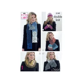 King Cole Crochet Accessory Pattern 5149