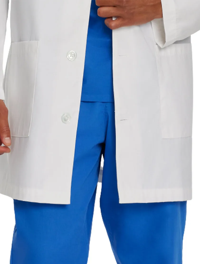 Landau Men's 3-Pocket Mid-Length Lab Coat