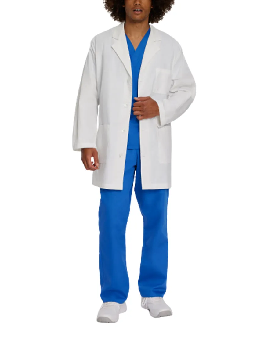 Landau Men's 3-Pocket Mid-Length Lab Coat