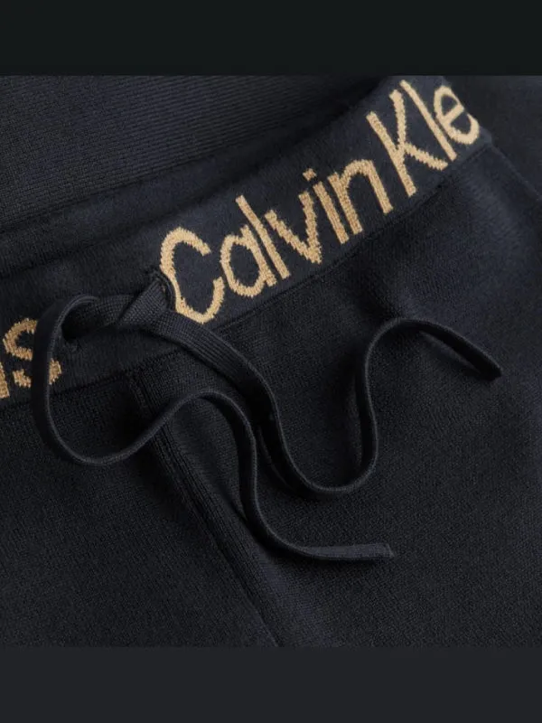 Logo Intarsia Knitted Jog Pants