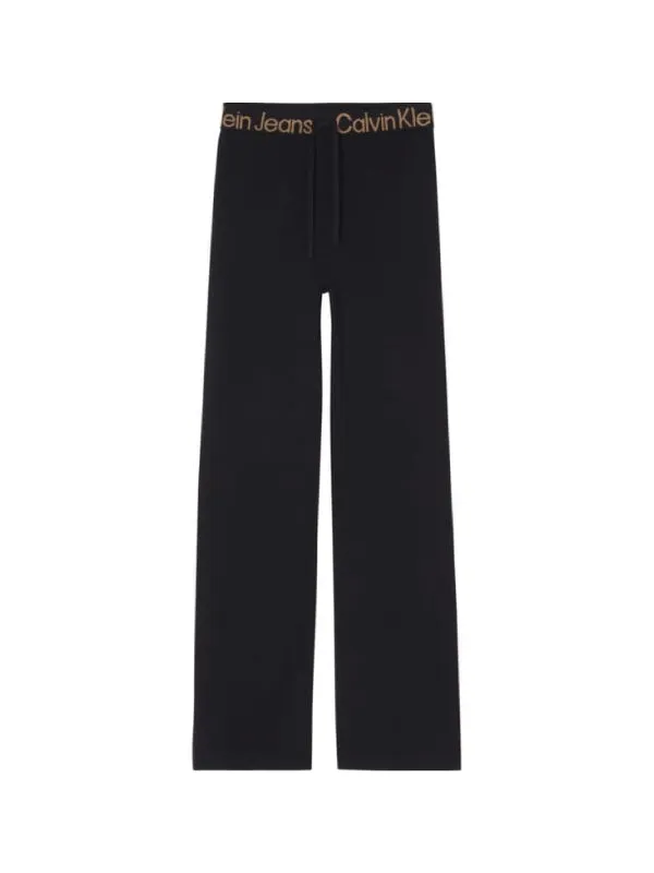 Logo Intarsia Knitted Jog Pants