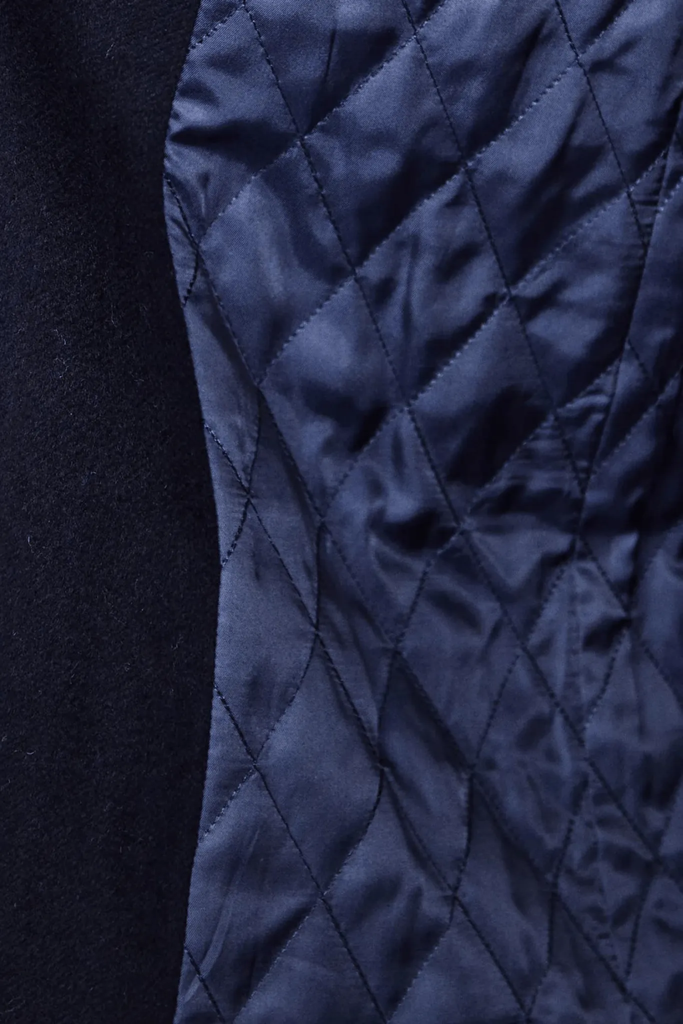 Luxury Overcoat Wool and Cashmere - Navy