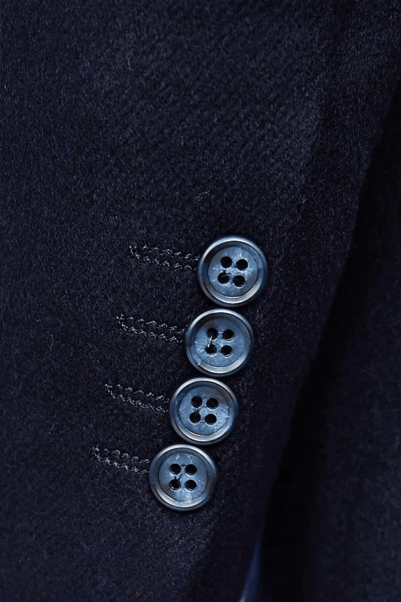Luxury Overcoat Wool and Cashmere - Navy