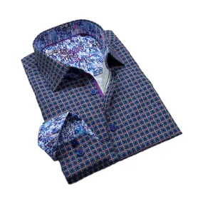 Maison Leneveu Sugar Glenside Long Sleeve Buttoned Dress Shirt