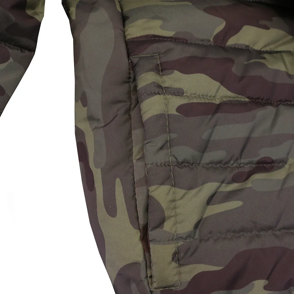 Maximos Men's BAH BAH Removable Hood Camouflage Print Puffer Jacket