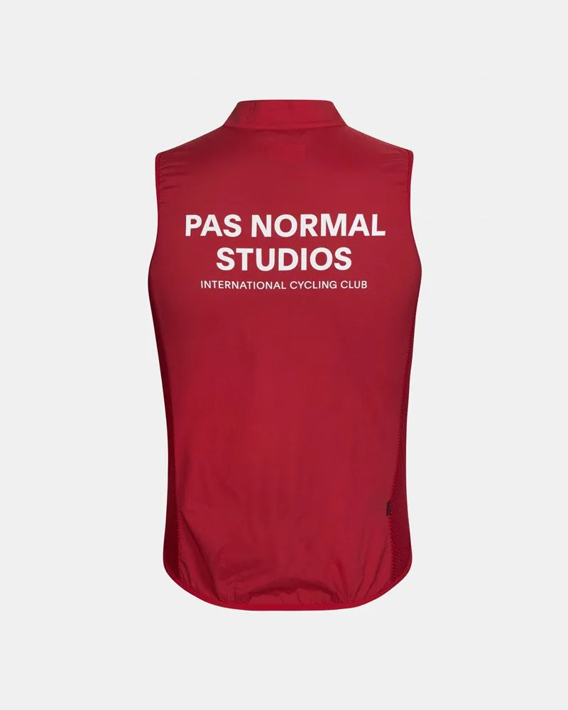 Mechanism Stow Away Gilet - Deep red