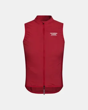 Mechanism Stow Away Gilet - Deep red