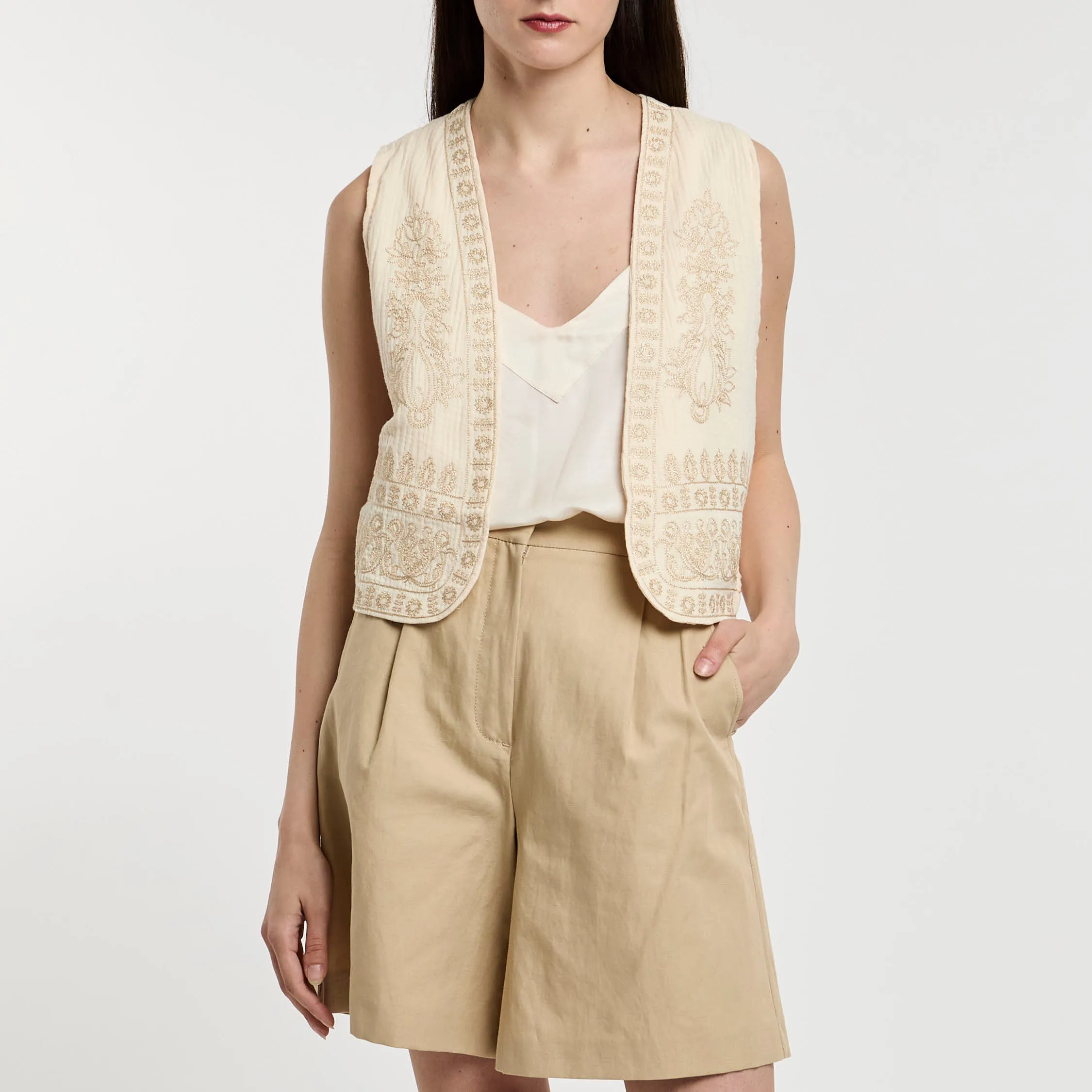 Meisïe Gilet Ricamato 5684