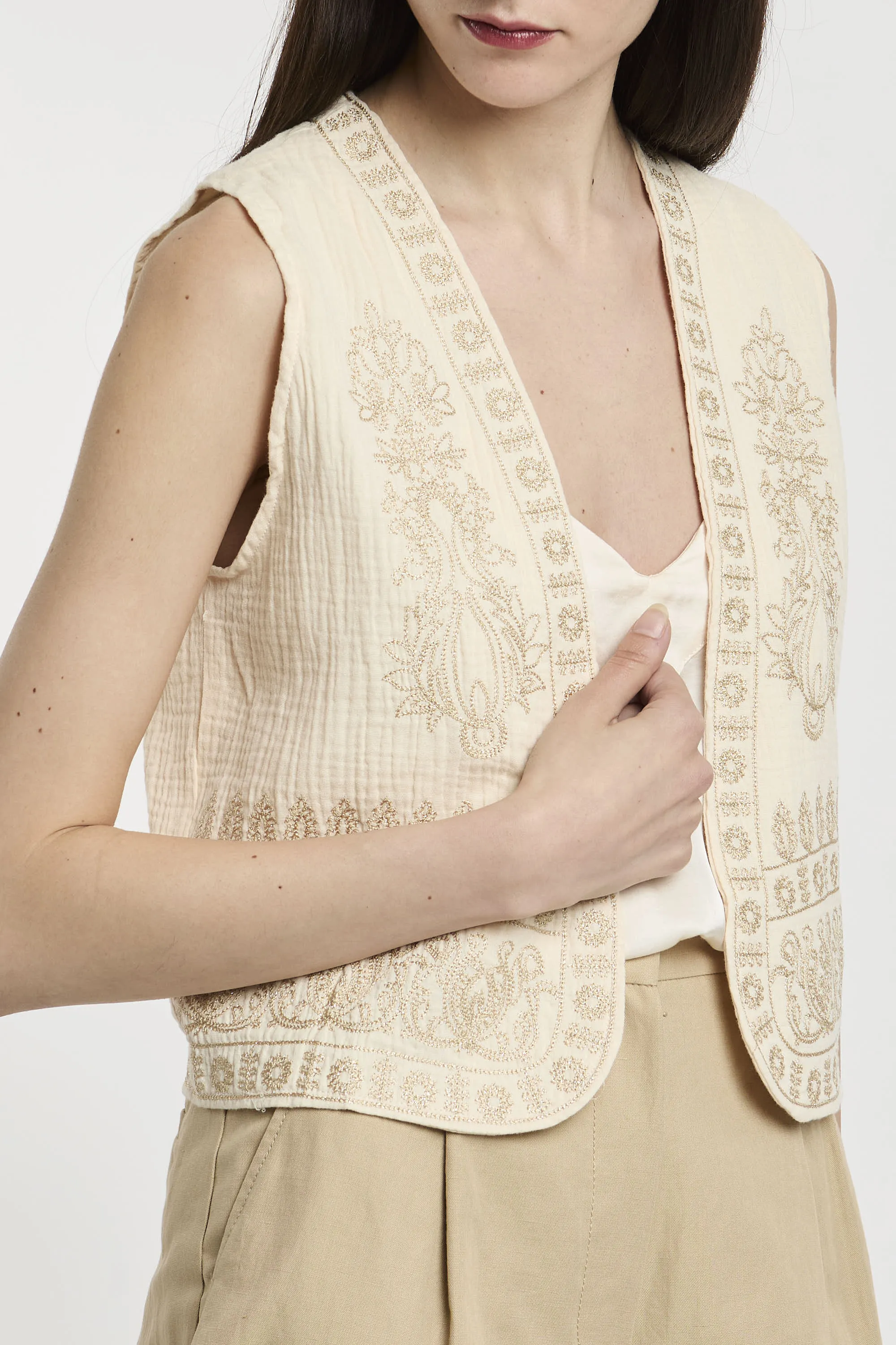 Meisïe Gilet Ricamato 5684
