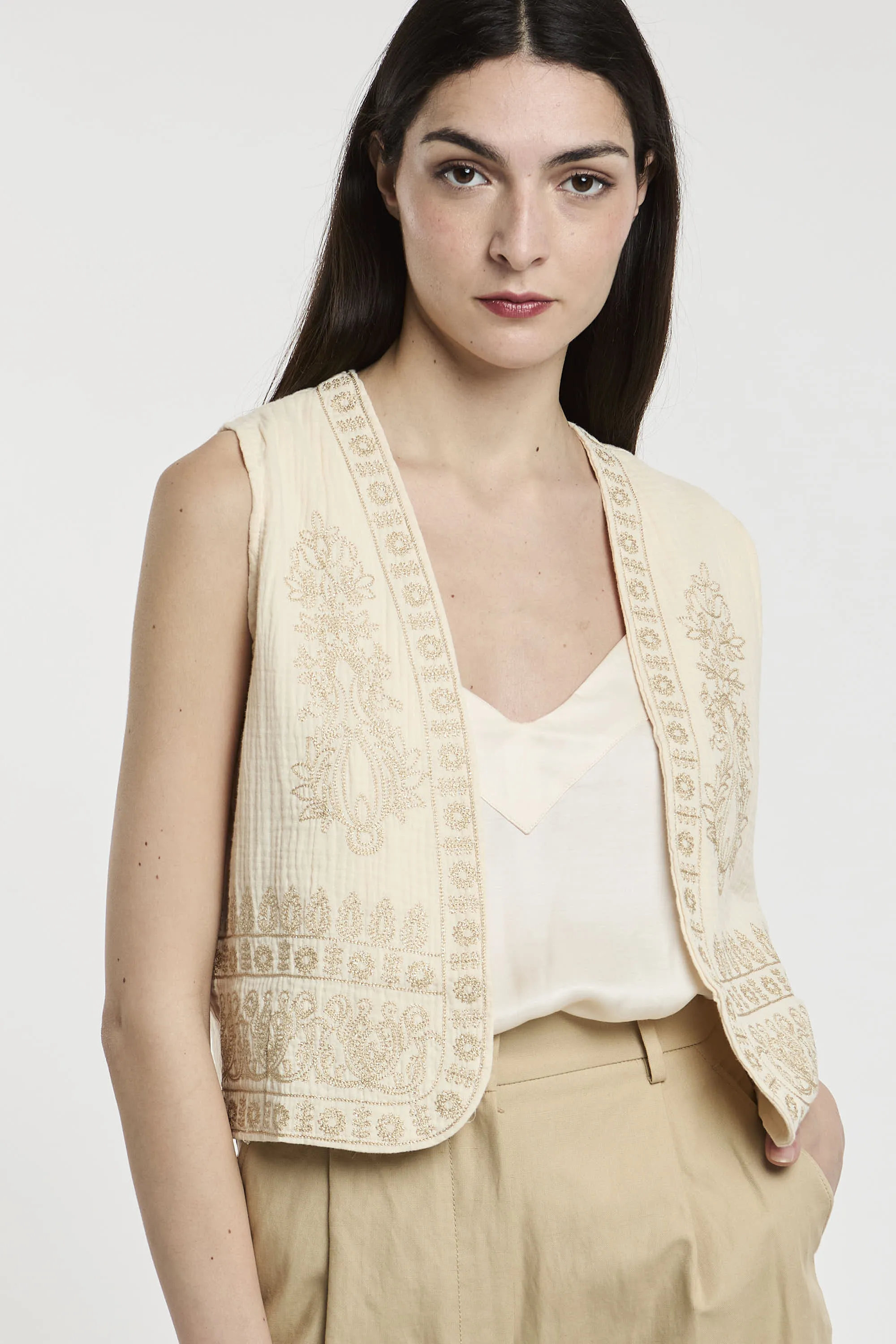 Meisïe Gilet Ricamato 5684