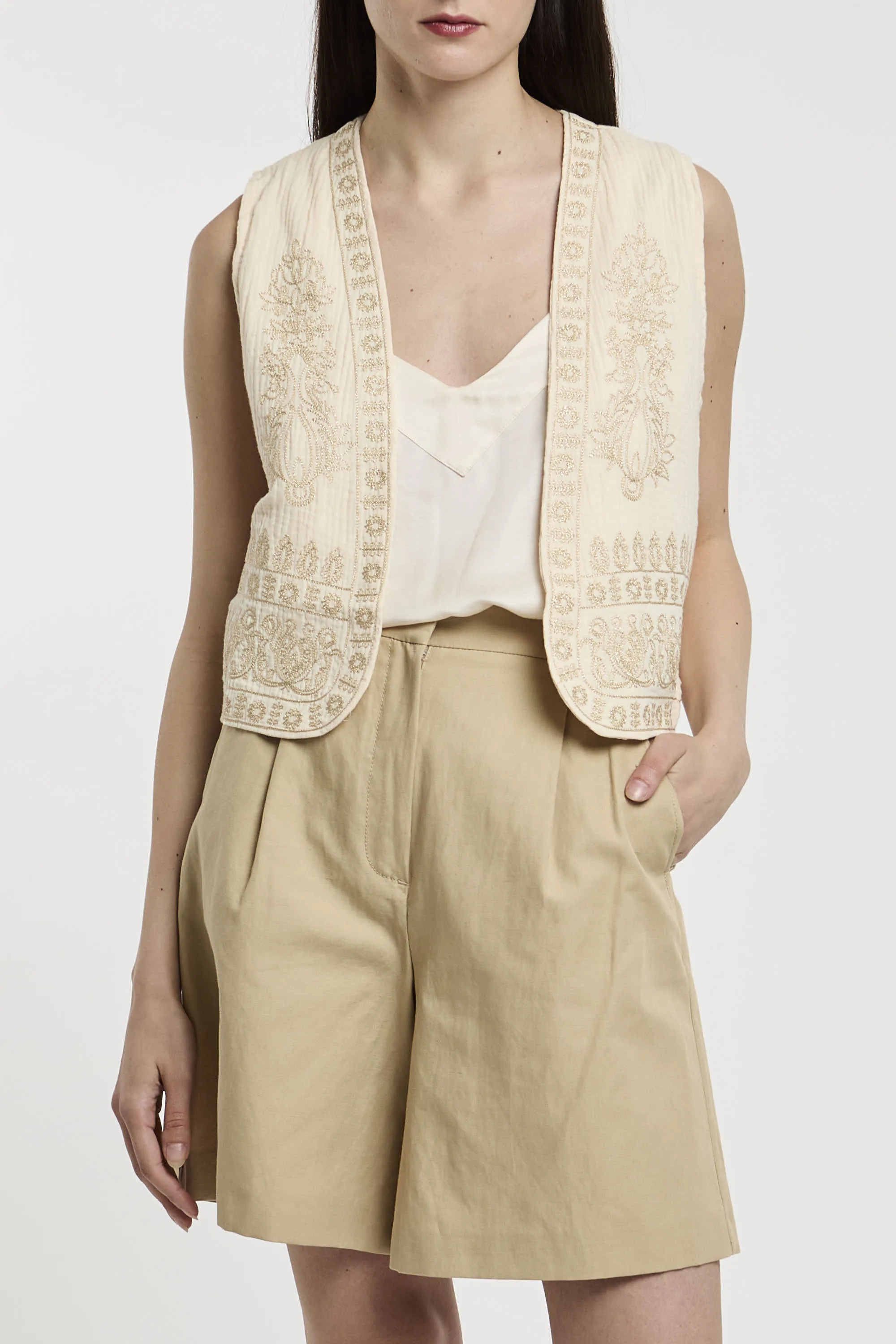 Meisïe Gilet Ricamato 5684