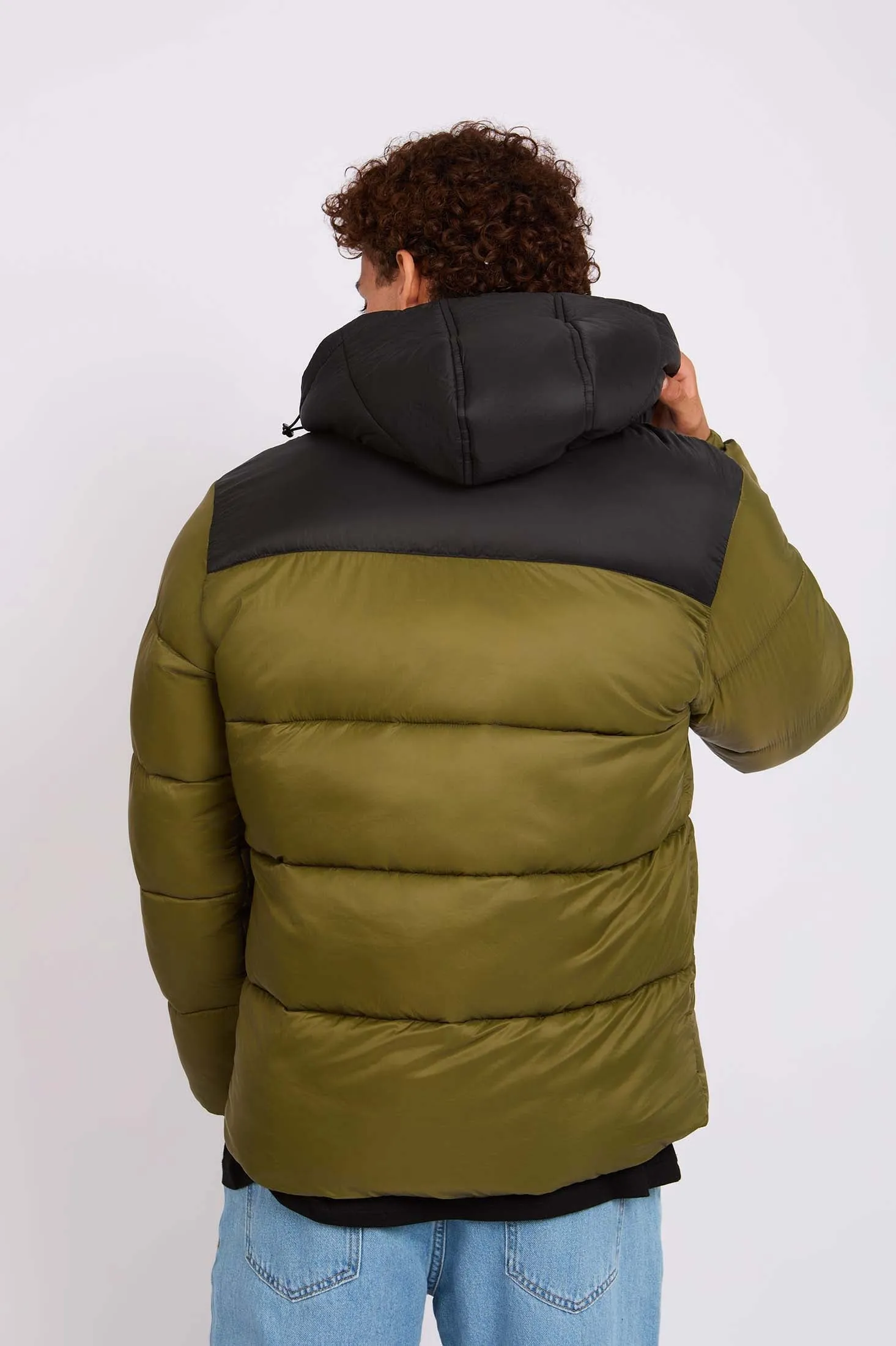 Men Jacket Fashion Puffer Green