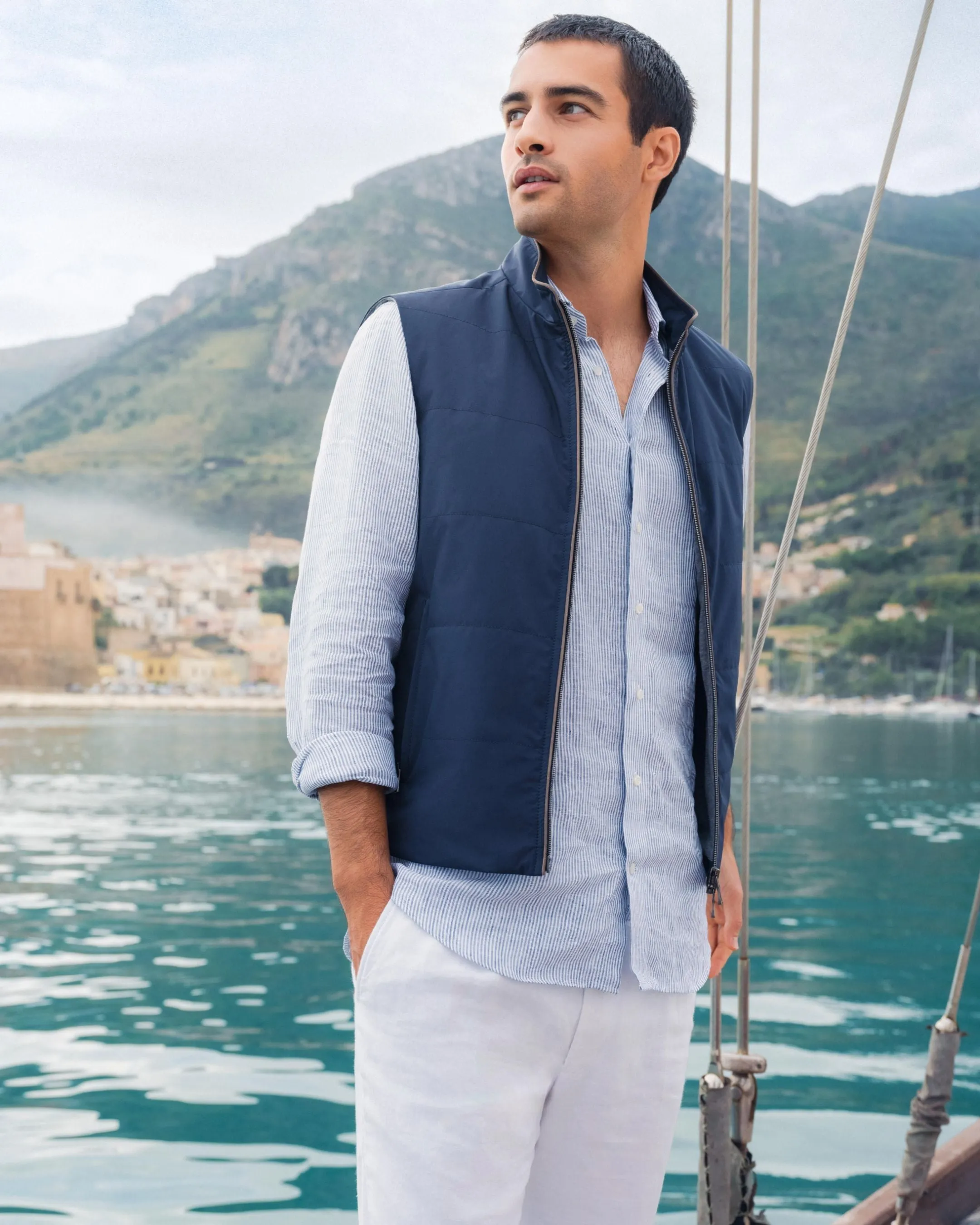Men's Belgravia Weatherproof Gilet Navy Blue