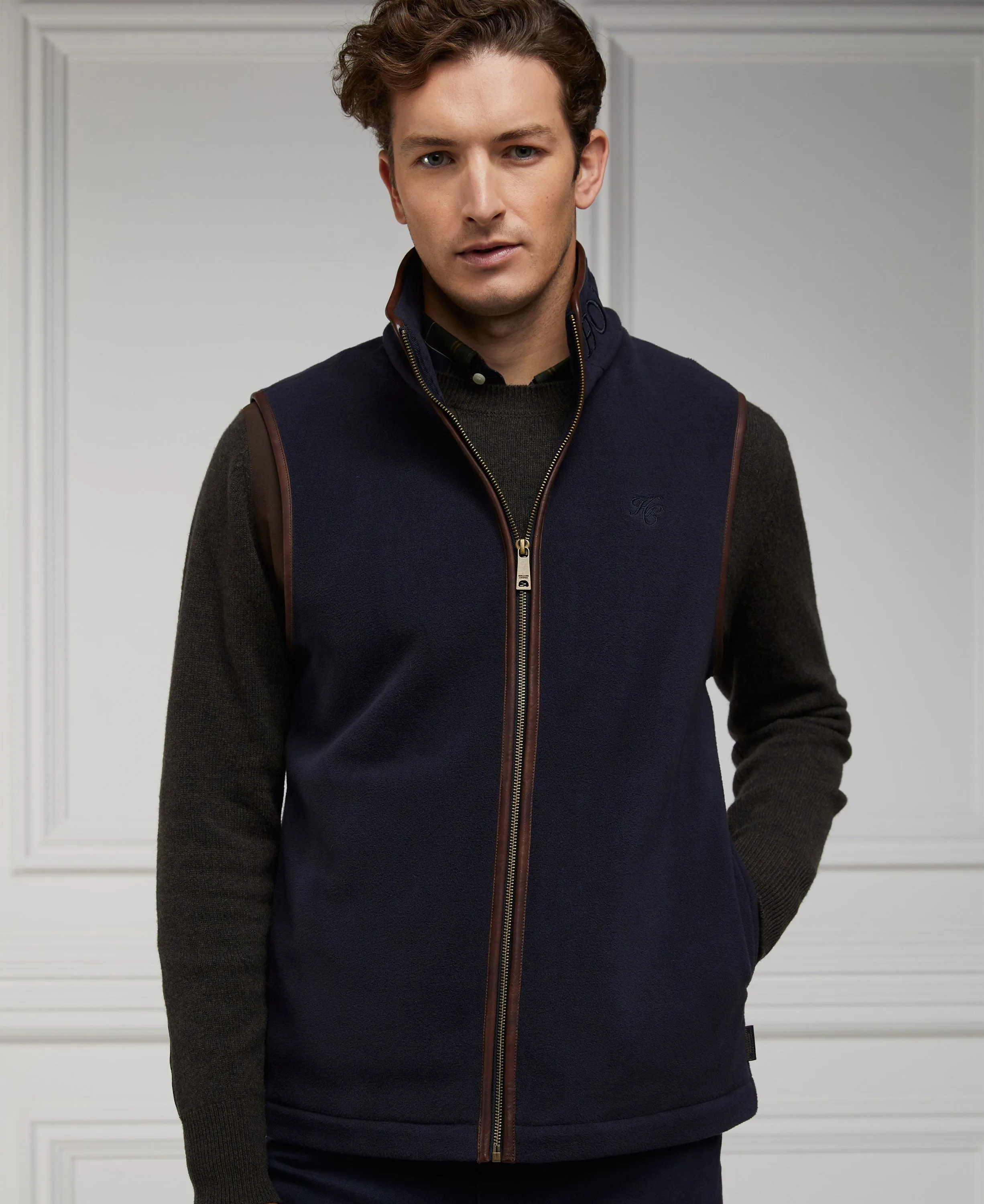 Men's Country Fleece Gilet - Ink Navy