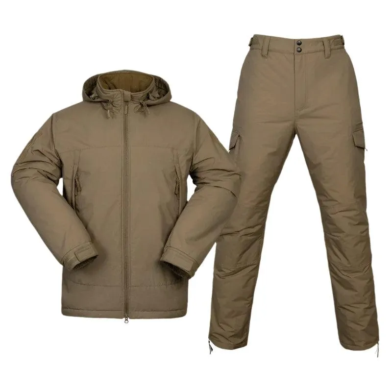 Men’s Winter Tactical Parka Set – Waterproof Hunting Suit & Windbreaker Jacket