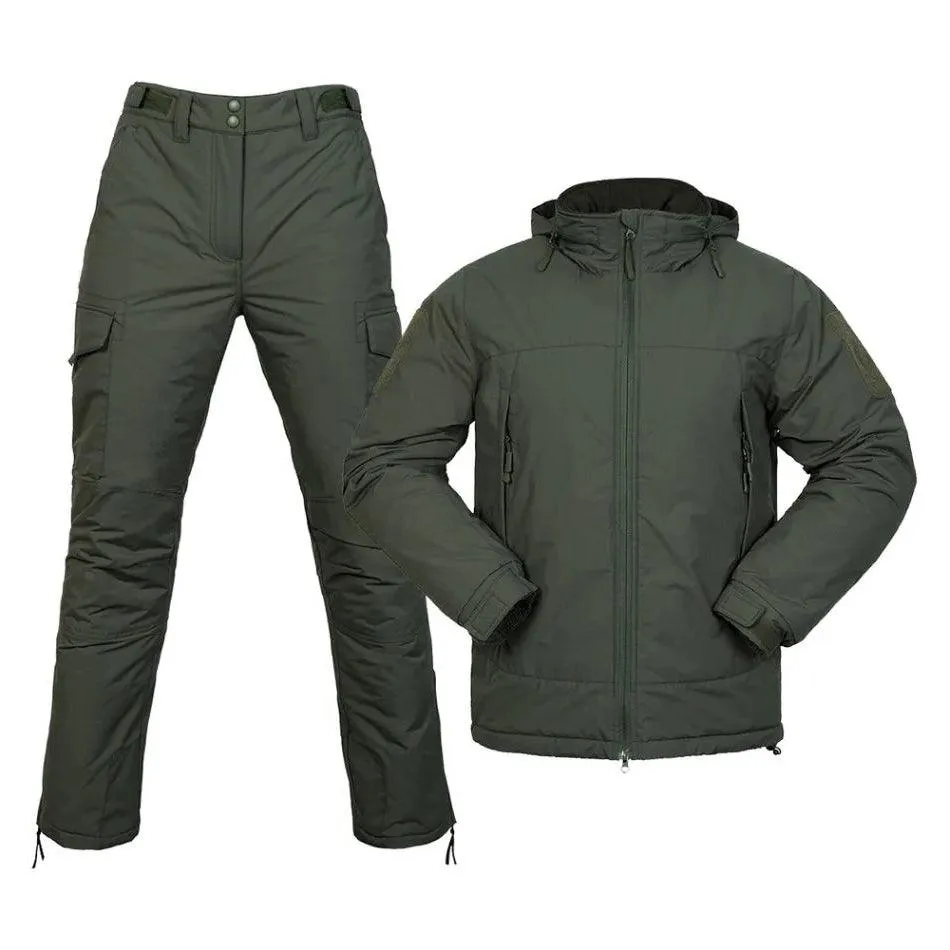 Men’s Winter Tactical Parka Set – Waterproof Hunting Suit & Windbreaker Jacket