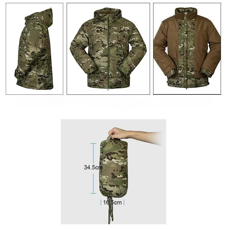 Men’s Winter Tactical Parka Set – Waterproof Hunting Suit & Windbreaker Jacket