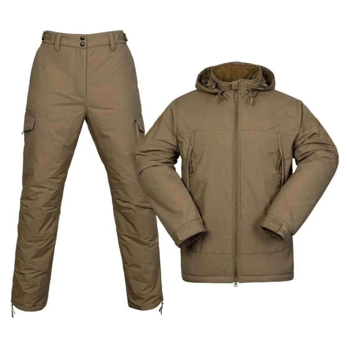 Men’s Winter Tactical Parka Set – Waterproof Hunting Suit & Windbreaker Jacket