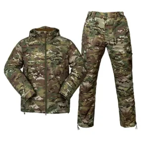 Men’s Winter Tactical Parka Set – Waterproof Hunting Suit & Windbreaker Jacket
