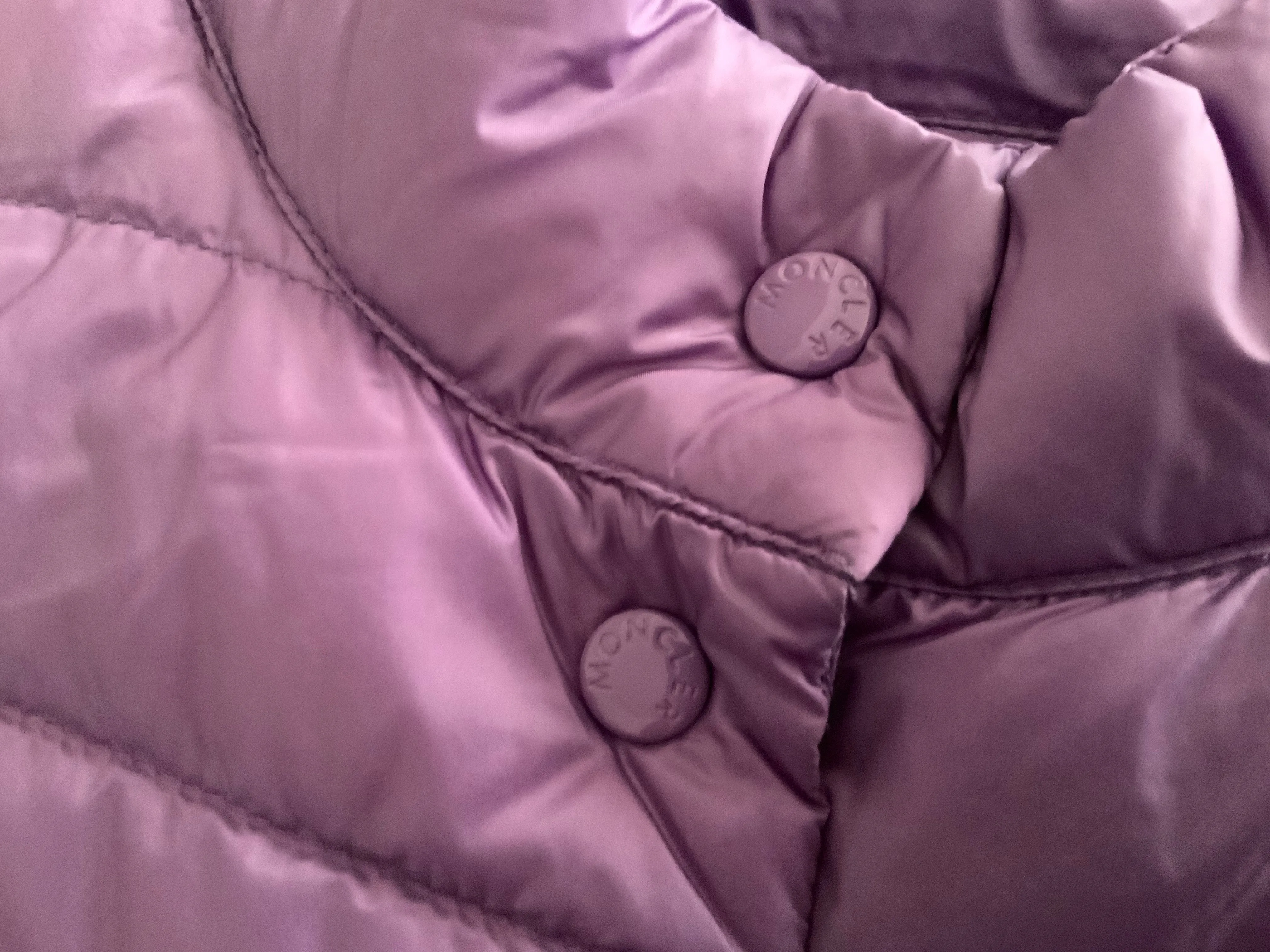 Moncler Liane purple gilet vest down jacket in padded Size 10 years 140 cm children