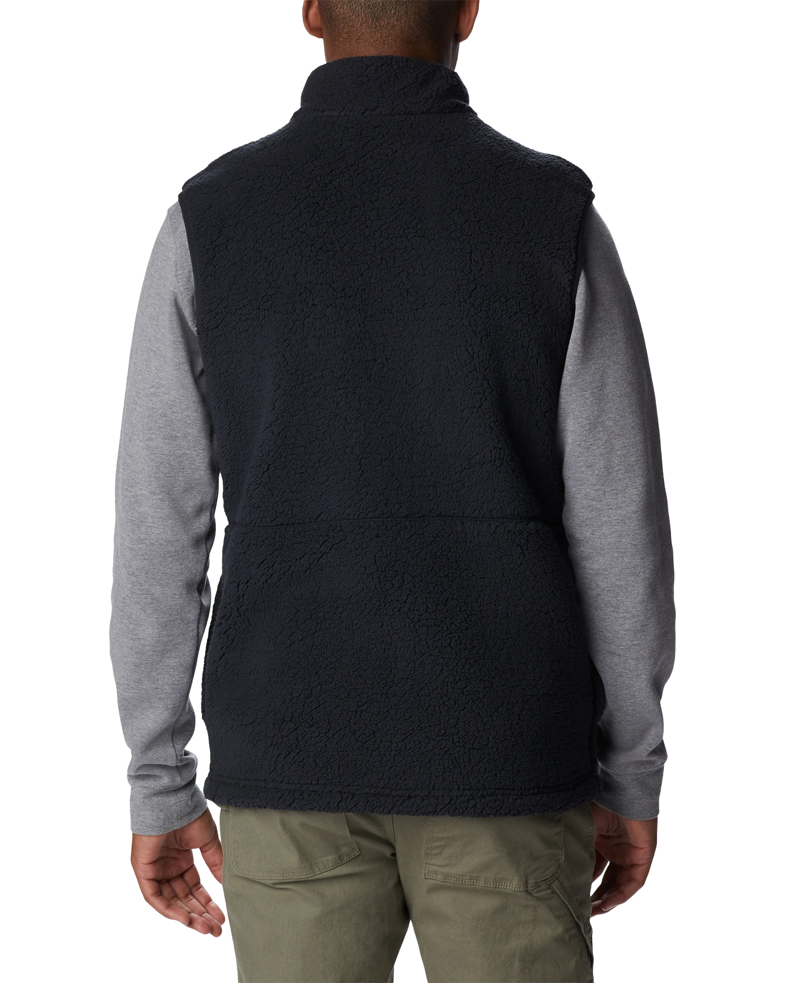 Mountainside Sherpa Fleece Gilet in Black