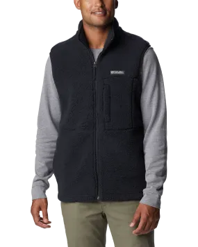 Mountainside Sherpa Fleece Gilet in Black