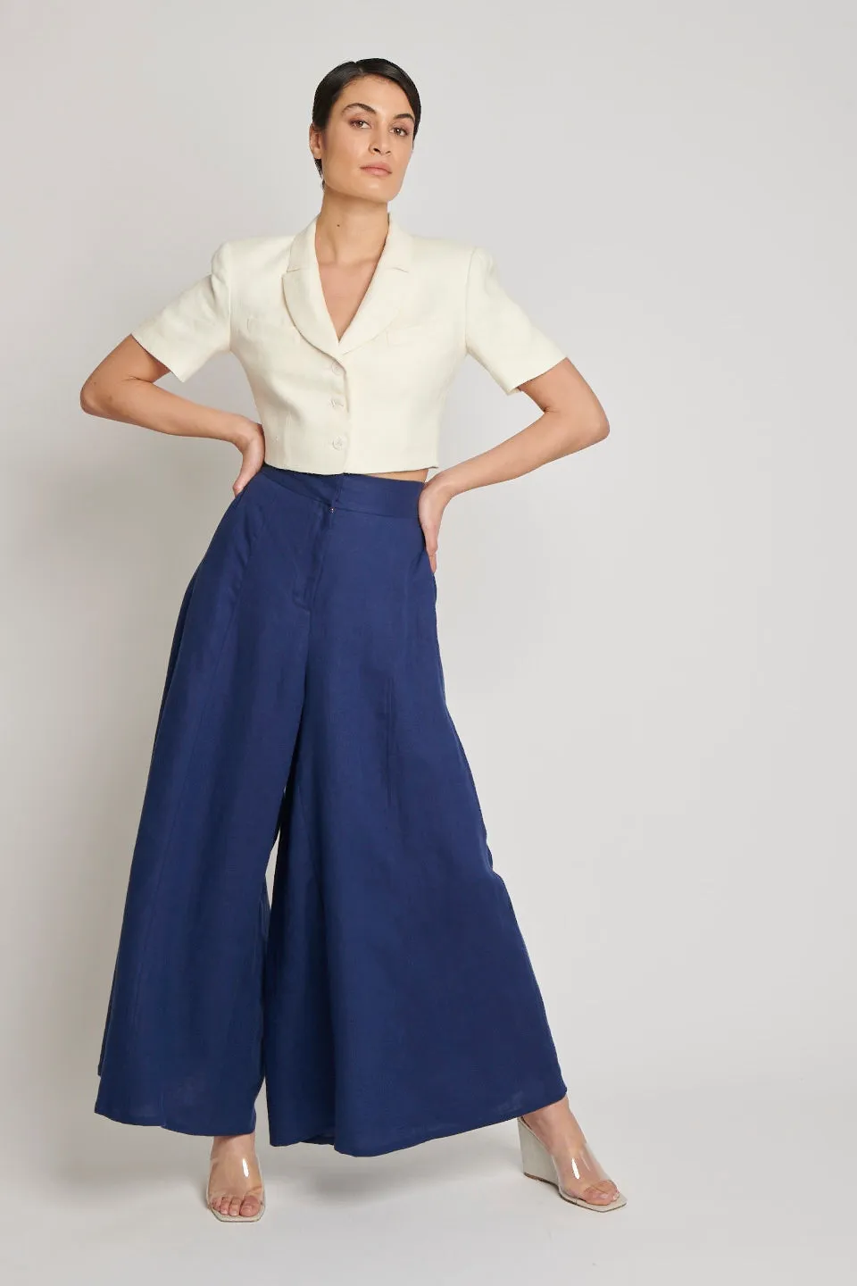 Niki Cropped Jacket - Sage
