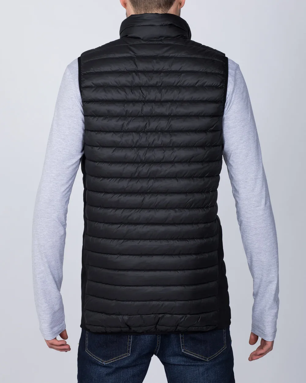 North 56 Tall Quilted Gilet (black)