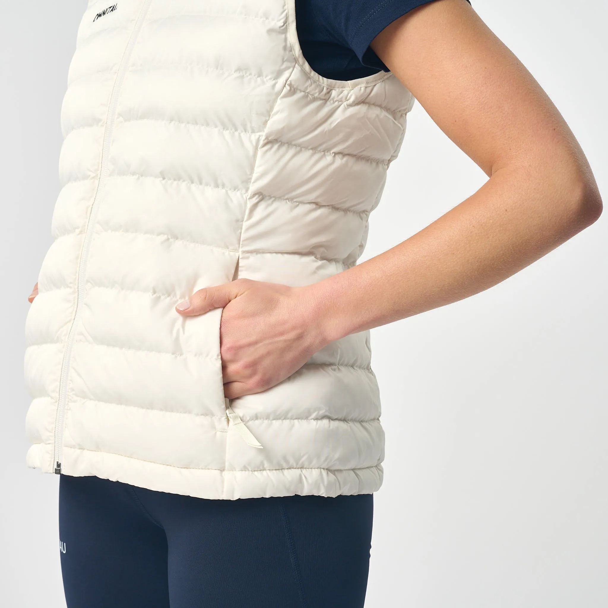 Omnitau Women's Team Sports Recycled Padded Gilet - White