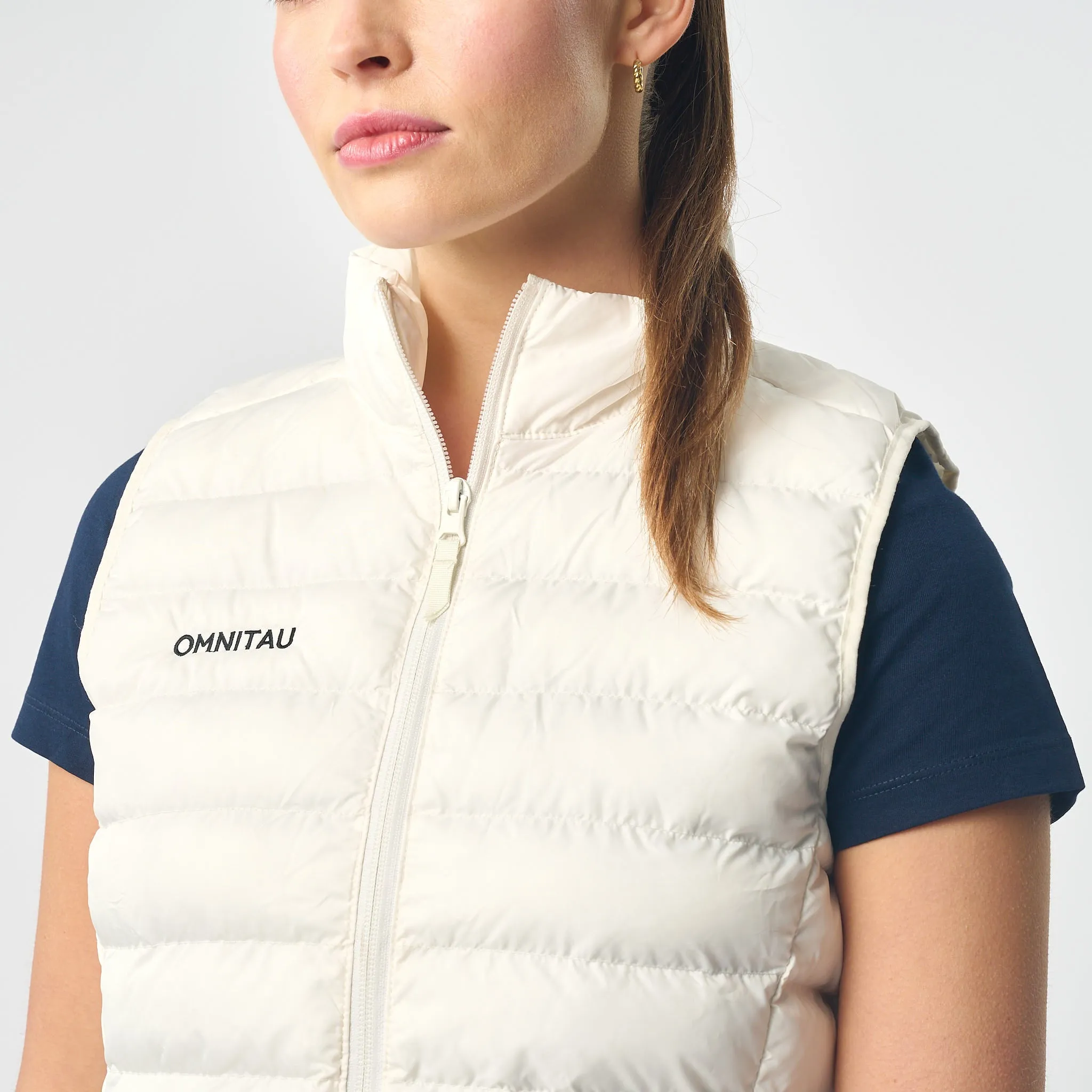 Omnitau Women's Team Sports Recycled Padded Gilet - White