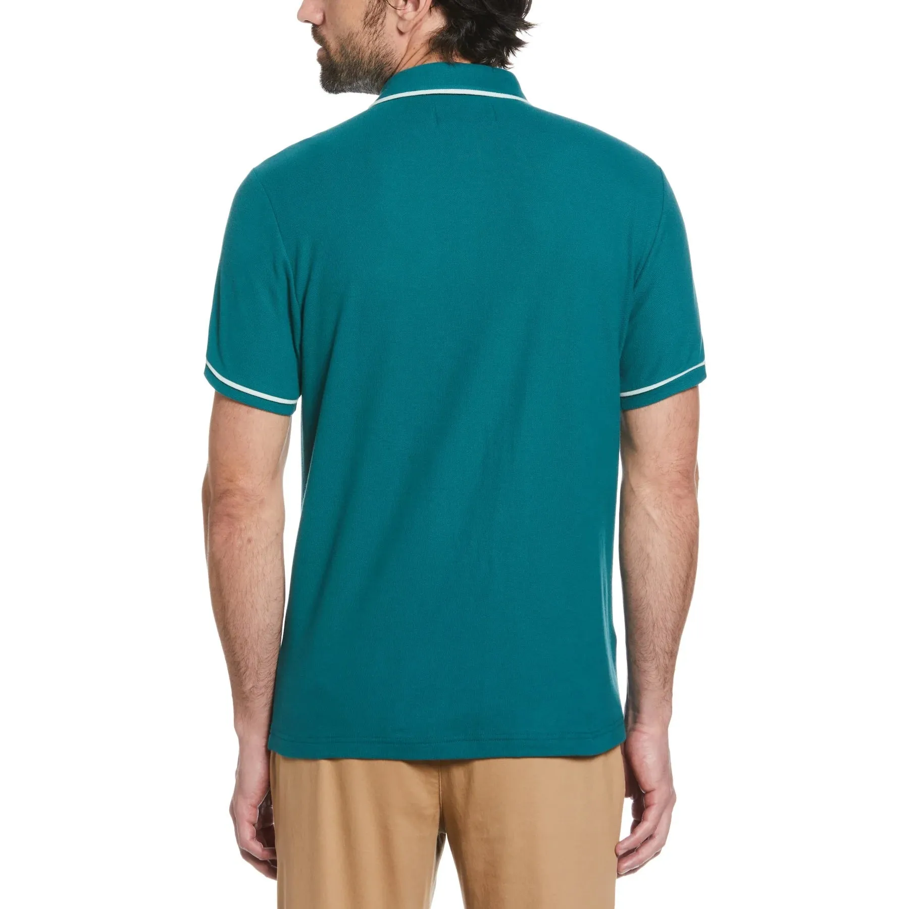 Original Penguin Earl Cotton Polo Shirt - Pacific