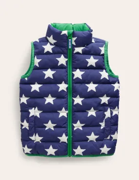 Padded Gilet-College Navy Star
