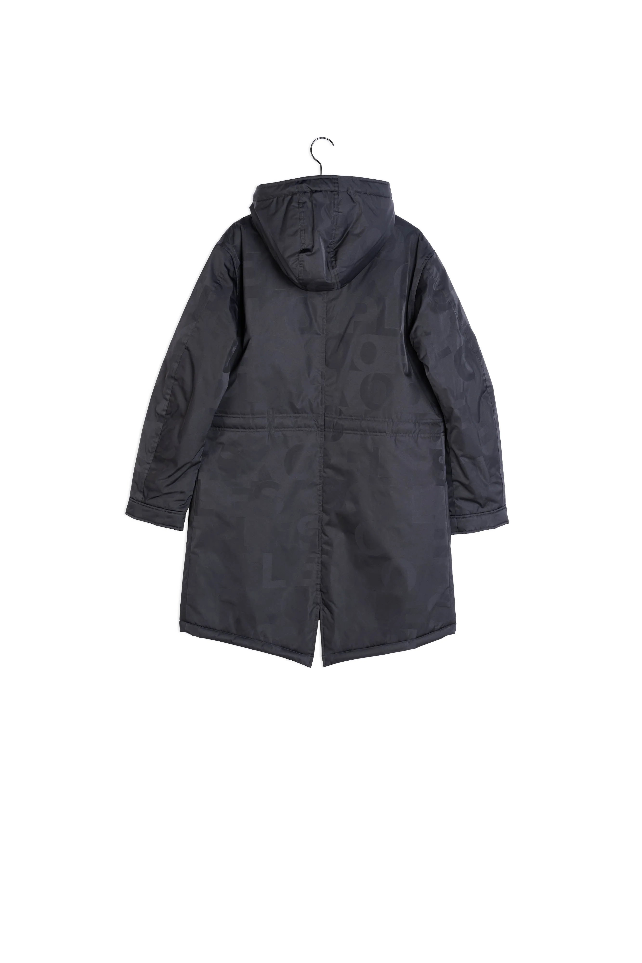 Parka longue logo The Kooples noire