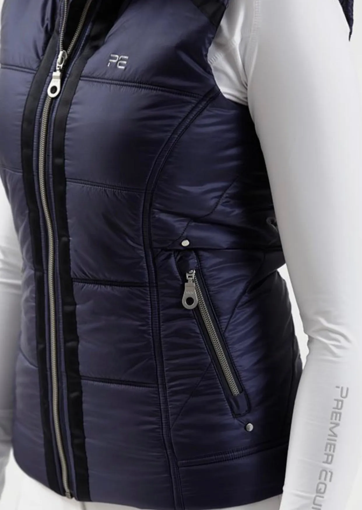 PEI Carmen Navy Women’s Classic Gilet Riding Vest