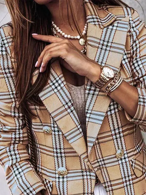 Printed Long Sleeve Women Coat