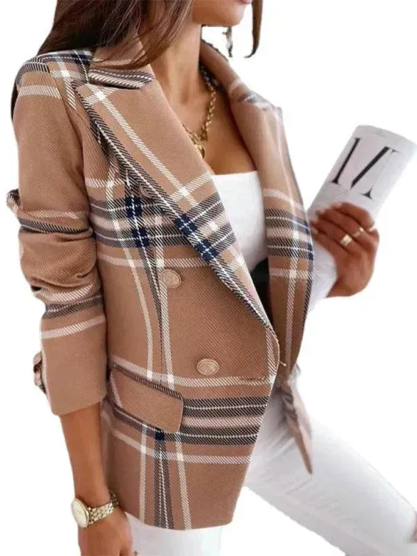 Printed Long Sleeve Women Coat