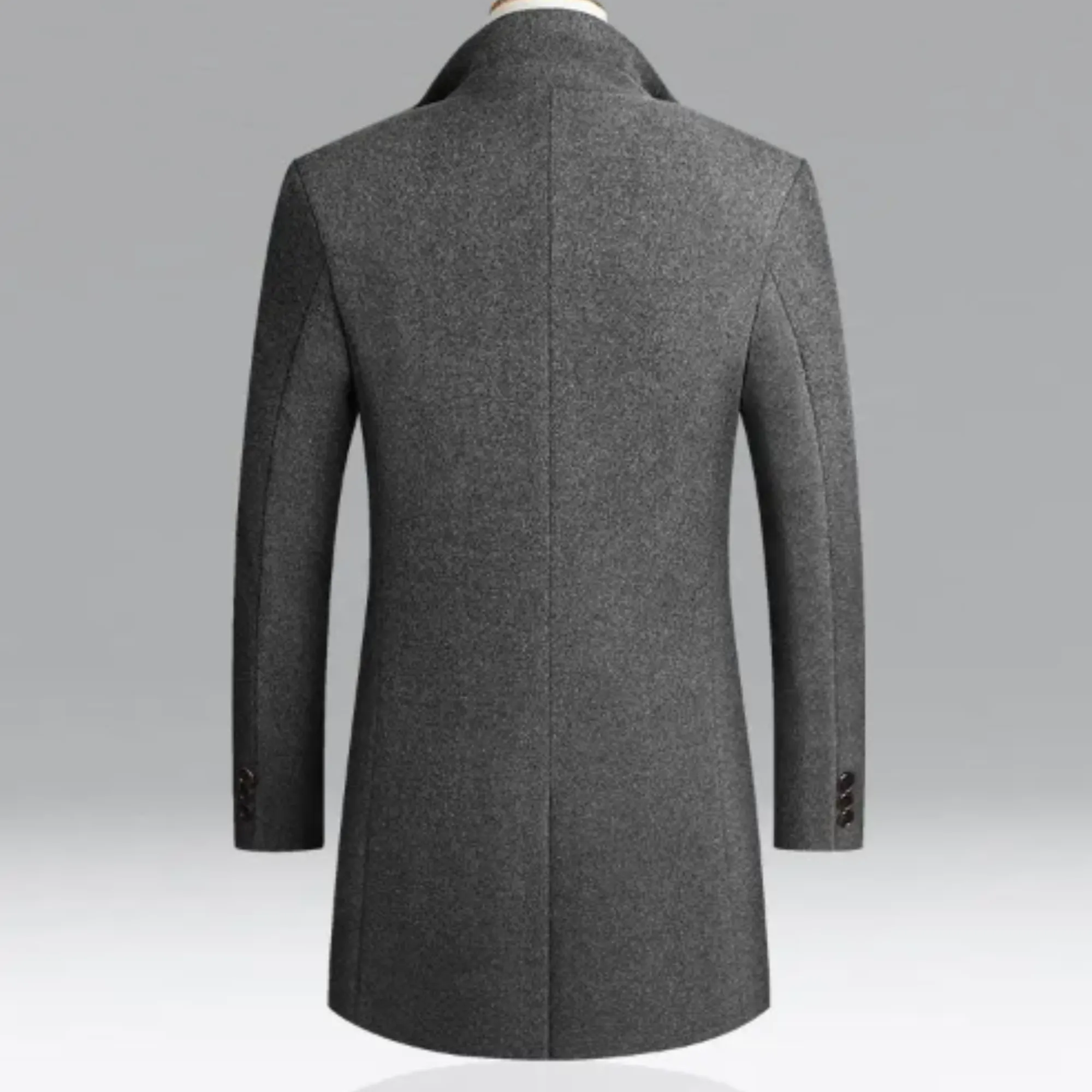 Raphael - Men's Single Breasted Wool Coat