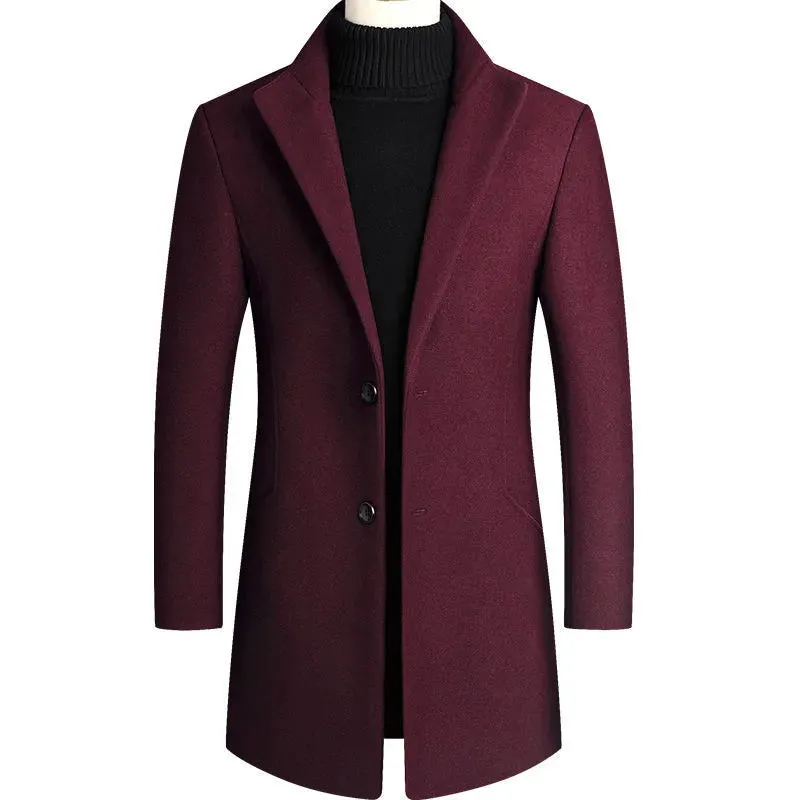Raphael - Men's Single Breasted Wool Coat