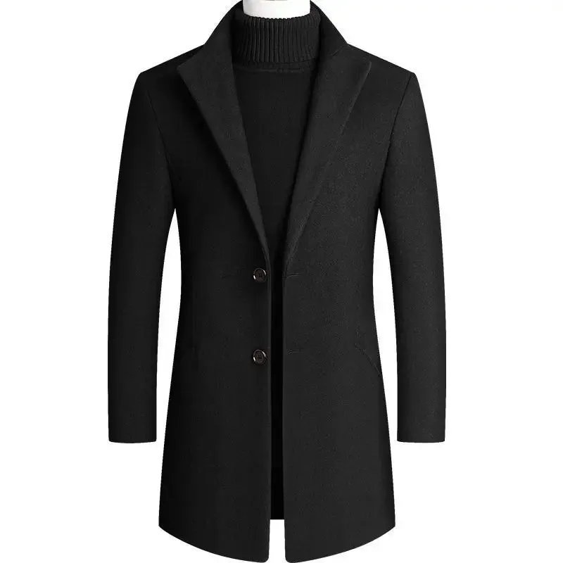 Raphael - Men's Single Breasted Wool Coat