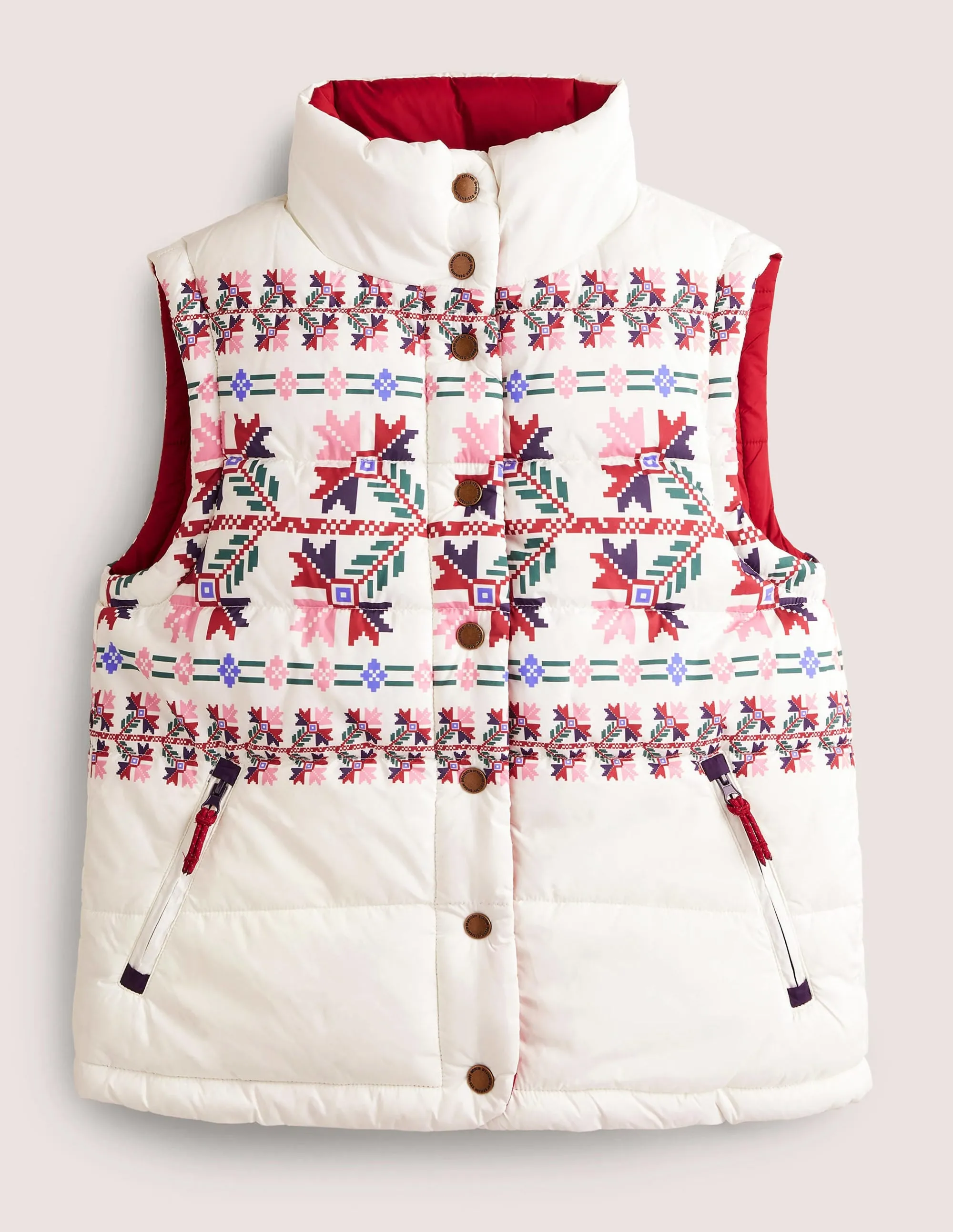 Reversible Gilet-Aztec Bloom