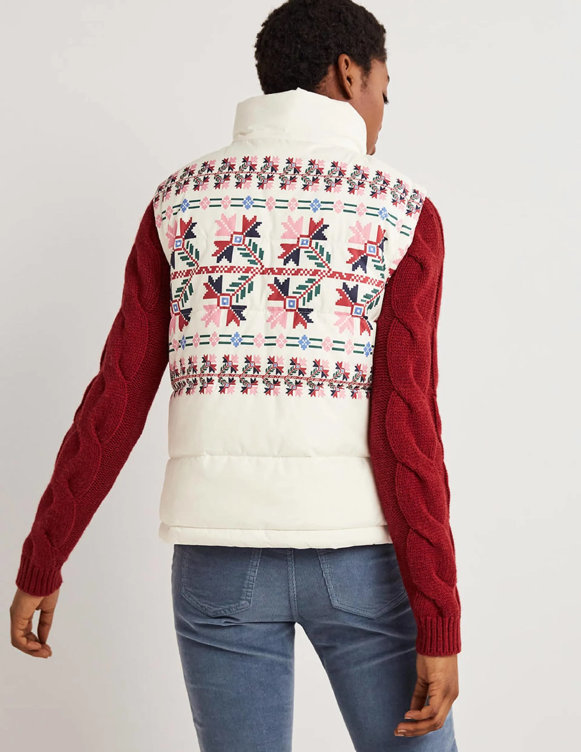 Reversible Gilet-Aztec Bloom