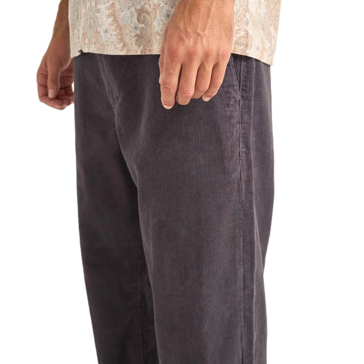 Rhythm Cord Trouser Pants - Charcoal