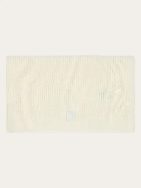 Rib knit scarf - Egret