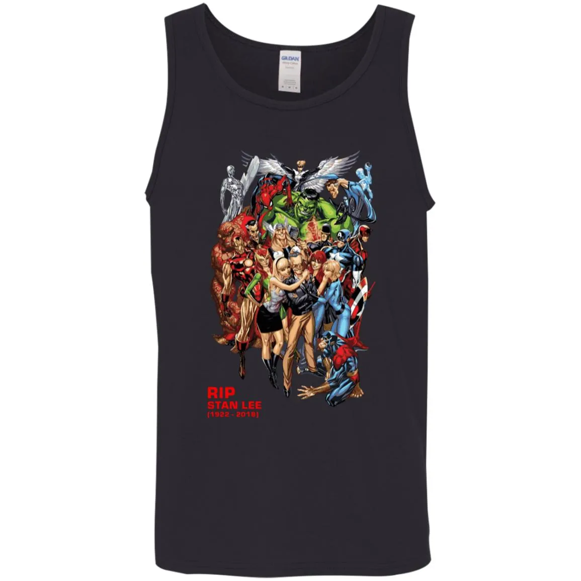 Rip Stan Lee Father Of Super Heroes Men Tank Top