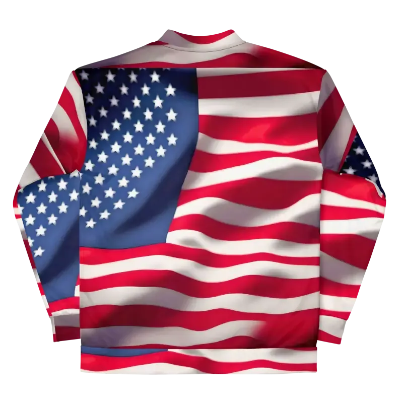 Rock the American Flag Unisex Bomber Jacket
