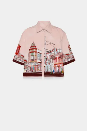 Rodeo Drive Print Silk Shirt Women