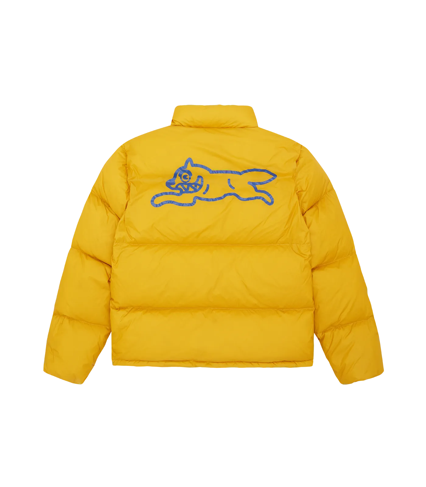 RUNNING DOG PUFFER JACKET - MUSTARD
