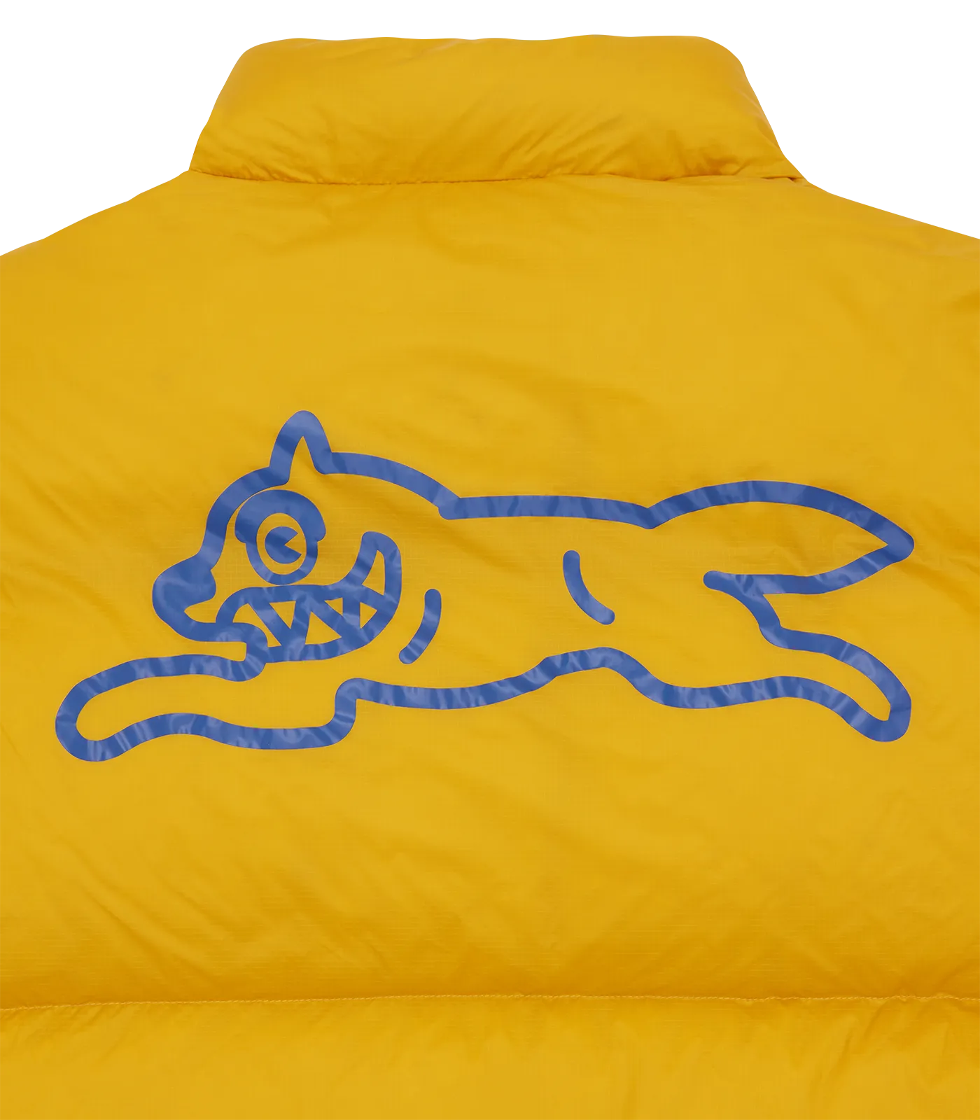 RUNNING DOG PUFFER JACKET - MUSTARD